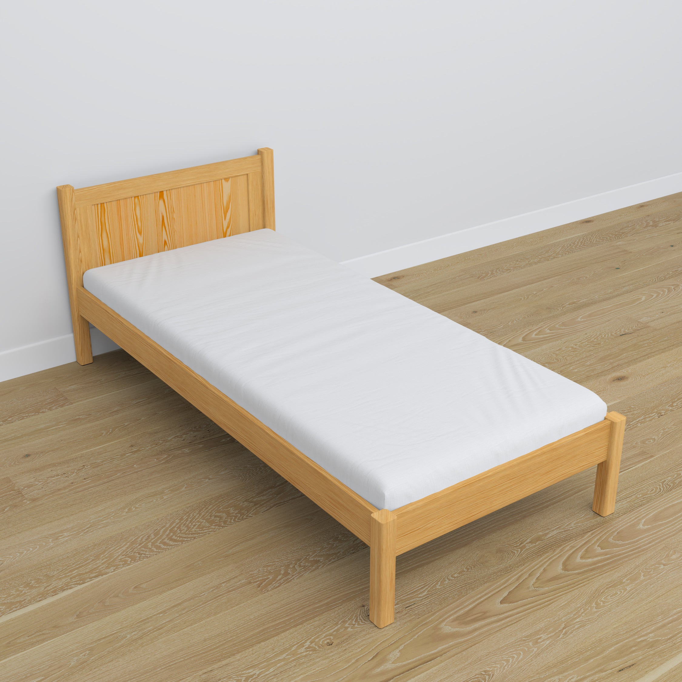 Letto pino naturale in nella cameretta dei bambini – allestimento scandinava, in legno