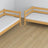 Lit superposé en bois pin naturel – dimensions et schéma z tiroir na matelas
