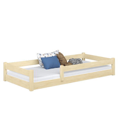 Wooden low bed N02 clear pine