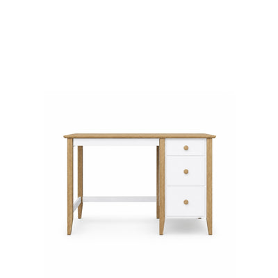 Scrivania in legno 3S Scandi bianco / rovere naturale