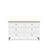 Wooden chest of drawers 6S 154 Scandi white / natural oak