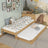 Oak bed with mattress drawer natural oak – extended drawer, guest