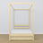 Letto pino trasparente con baldacchino – cassetto aperto, in legno, Nizio Home