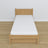 Natural Oak Bed with Drawer – Oak Runners and Details, Nizio