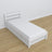 Letto con cassetto per materasso bianco in legno – dimensioni, Nizio