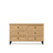Cassettiera con 6 cassetti in rovere naturale con nero 154 cm – camera da letto, stile scandinavo