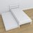 Letto bianco – cassetto per materasso, dettagli in legno, Nizio Home