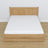 Oak double bed with drawer natural oak – capacity and functionality