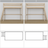 Lit mezzanine en chêne chêne blanchi – vue du dessus na espace couchage