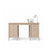 Oak desk 6S Scandi oak bleached