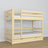 Lit superposé avec tiroir pour matelas pin incolore en bois – bois massif, style scandinave
