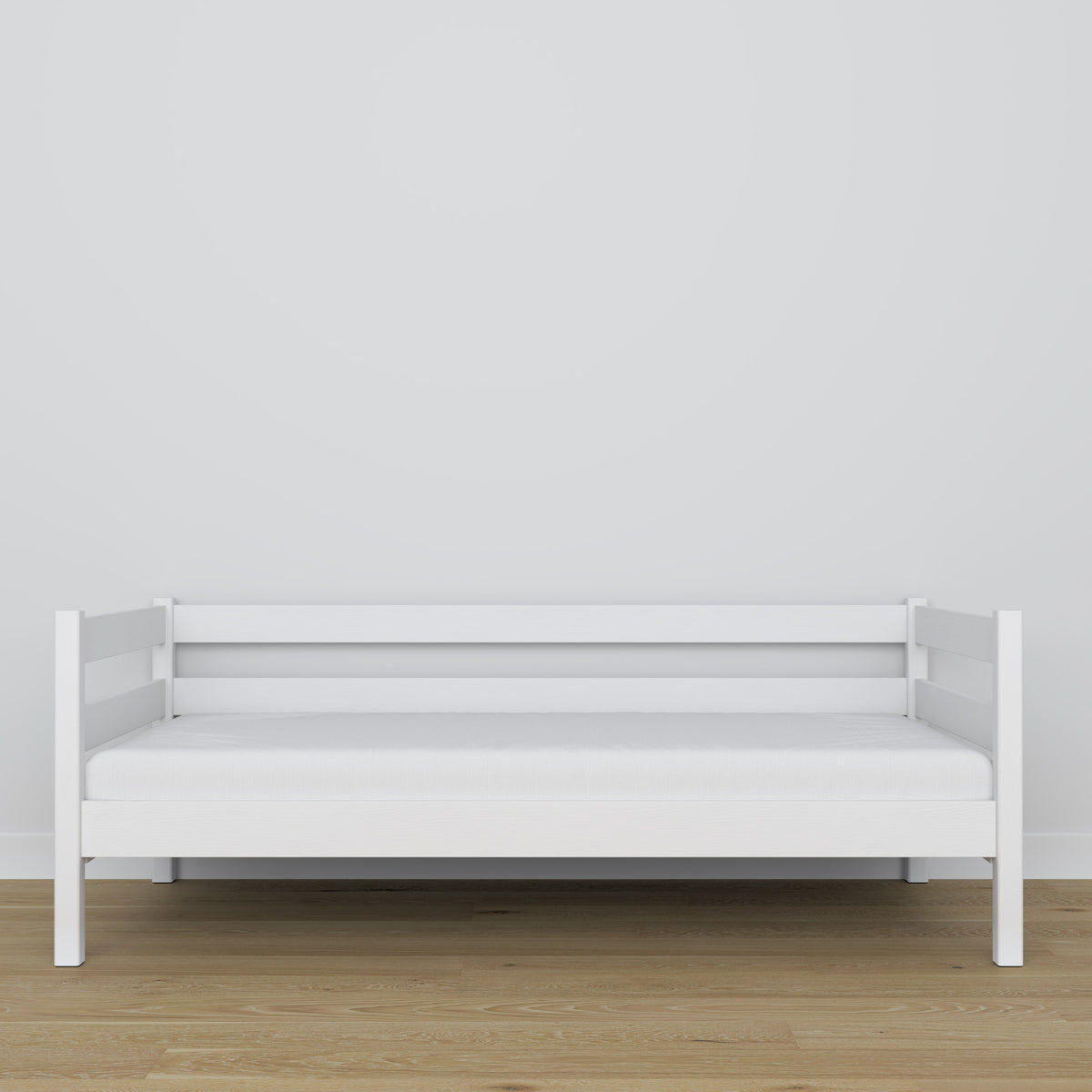 Sofa bed wooden white – wood and joint details, Nizio Home