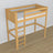 Lit mezzanine pin naturel en bois – vue du dessus na chambre