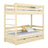 Hochbett mit Schublade aus Holz Kiefer farblos – Kinderzimmer, Massivholz, scandi