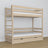 Lit superposé avec tiroir chêne blanchi en chêne – design scandinave, Nizio