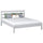 Wooden double bed N01 grey