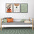 Sofa bed white-oak – wooden side barrier, safety for children