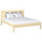 Lit double en bois pin incolore – chambre, bois massif, style scandinave