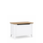 Baule in legno Scandi bianco / rovere naturale
