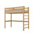 Letto a soppalco in rovere N01 rovere naturale