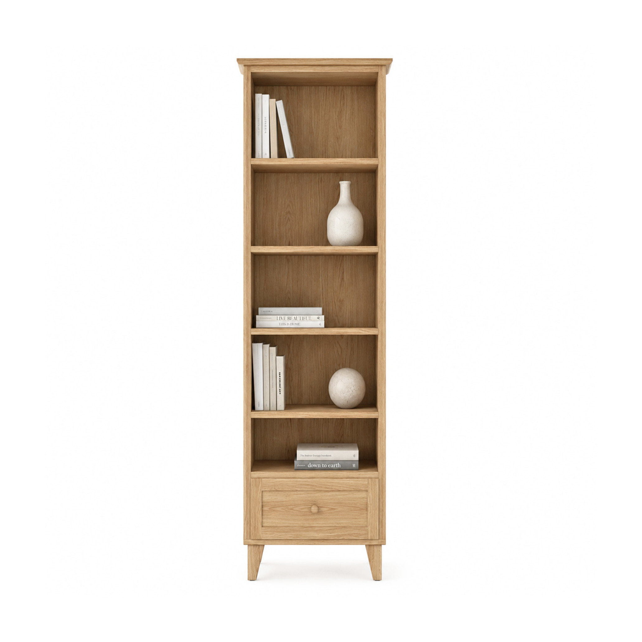 Libreria in rovere 1C 57 Scandi rovere naturale