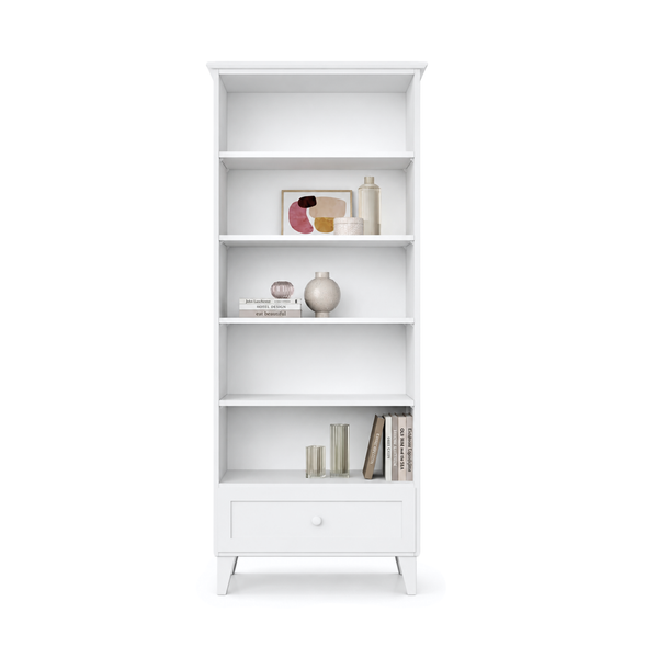 Étagère 1S 80 Scandi en bois blanc