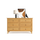 Pine chest of drawers 6S 154 Scandi natural pine