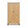 Oak wardrobe 2D1S Scandi oak natural / black