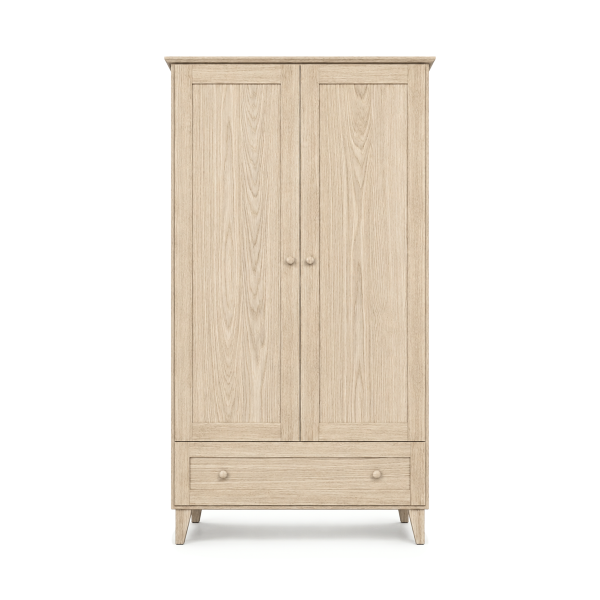 Armadio in rovere 2A1C Scandi rovere sbiancato