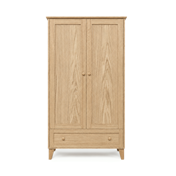 Oak wardrobe 2D1S Scandi oak natural