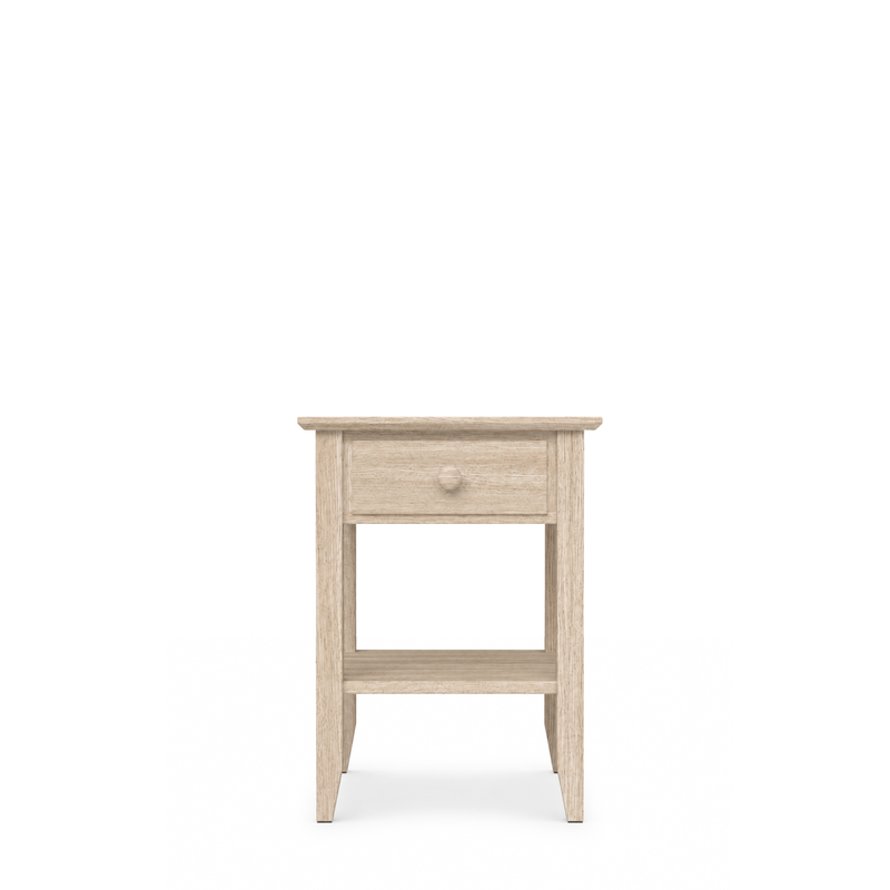 Comodino in rovere 1C N01 Scandi rovere sbiancato