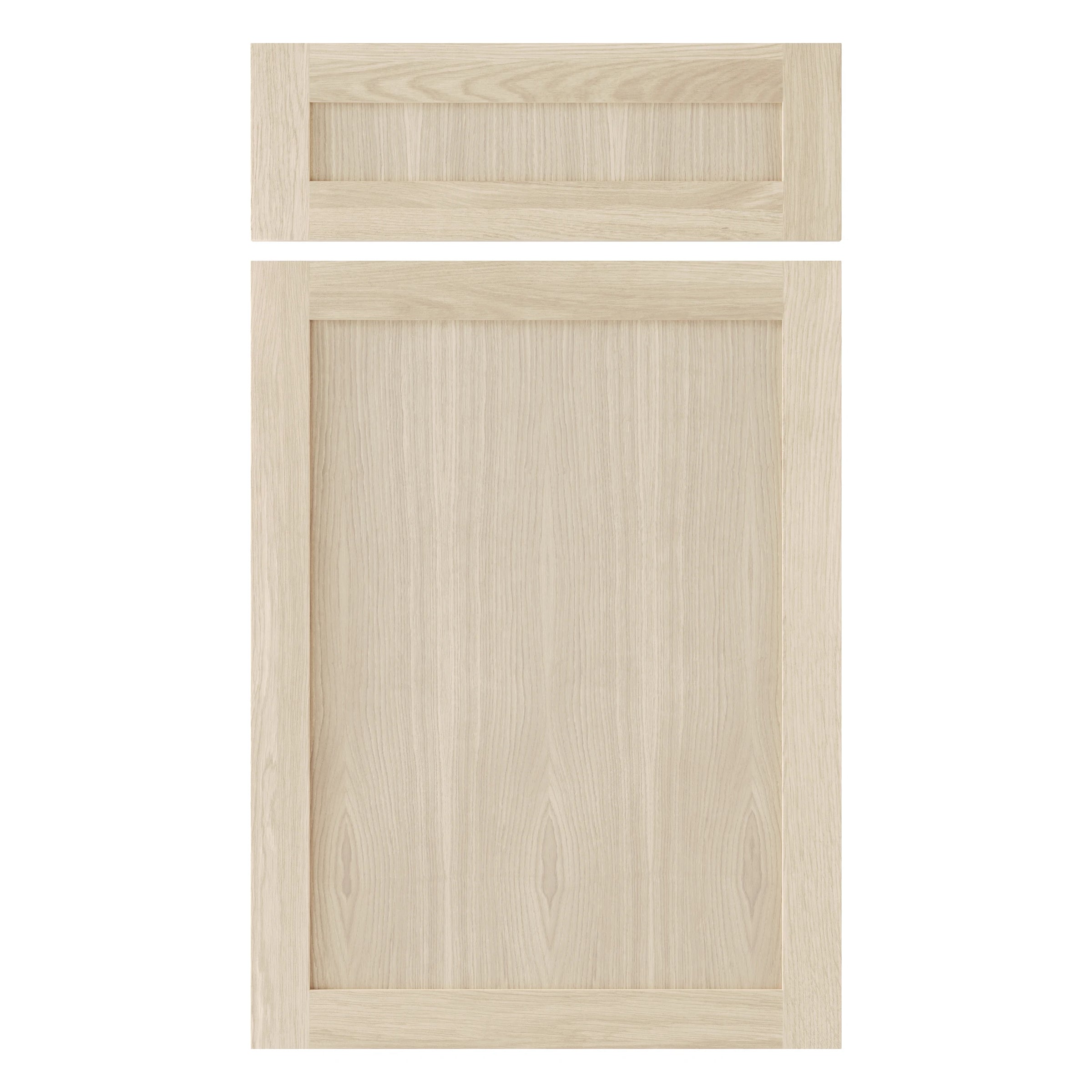 Bleached oak furniture front