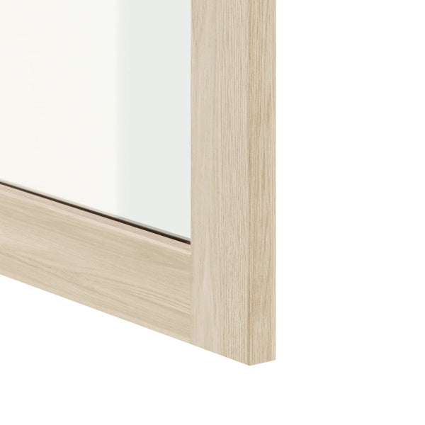Eichenholzfront mit Glas