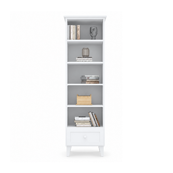 Wooden shelf 1S 57 Scandi white