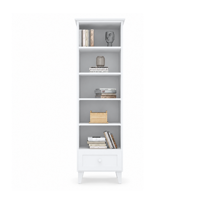 Scaffale in legno 1S 57 Scandi bianco