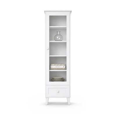 Wooden display cabinet 1S 57 Scandi white