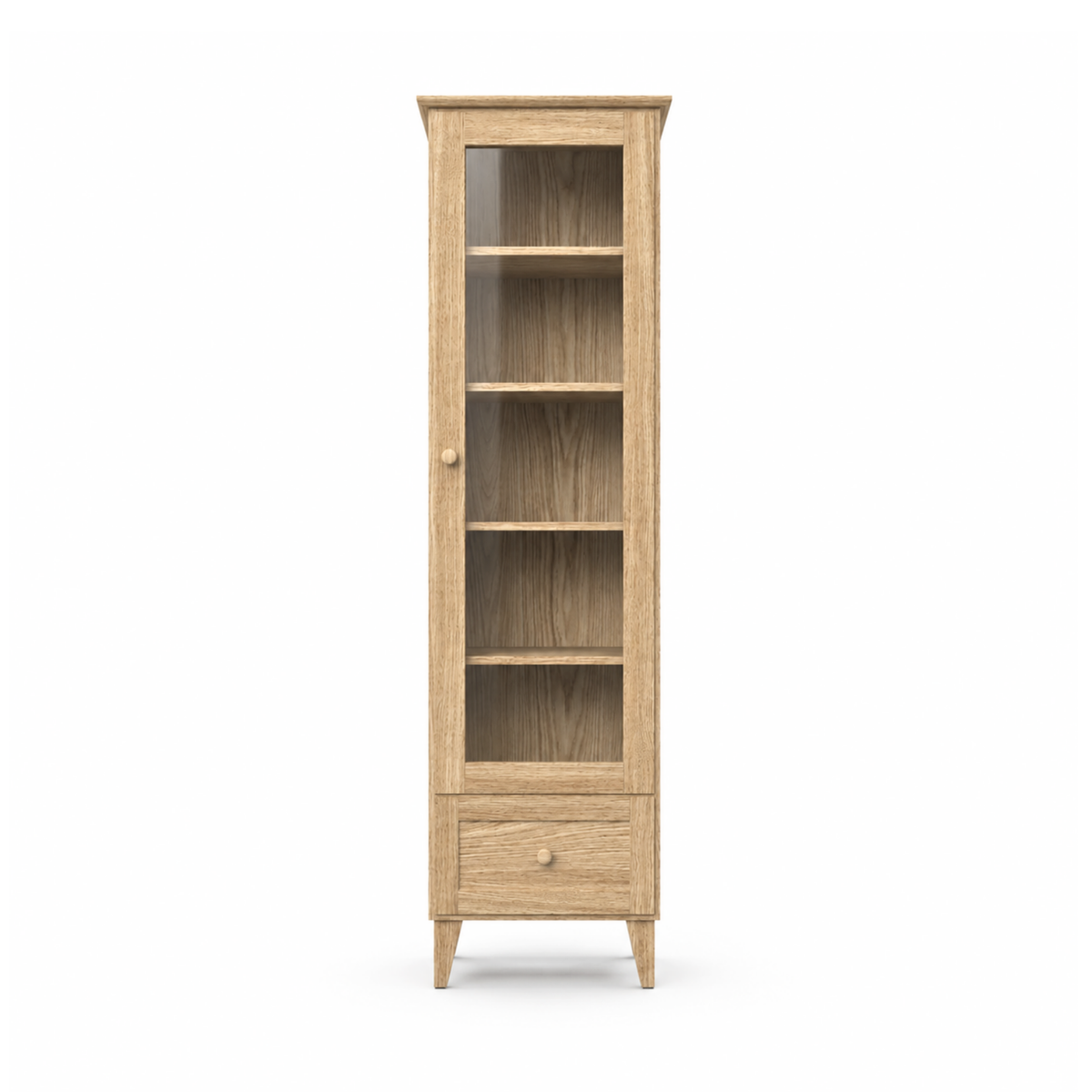 Vetrina in rovere 1C 57 Scandi rovere naturale