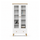 Holzvitrine 1S 90 Scandi weiß / natürliche Eiche
