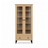 Vetrina in rovere 1C 90 Scandi rovere naturale / nero